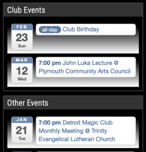 2026 Parlor Magic Show